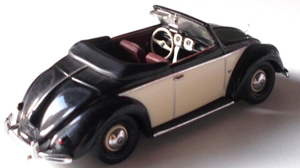 RARISSIMA PAULS MODEL MINICHAMPS VW 1200  CABRIO BICOLORE 1/43 NO POLITOYS - Immagine 1 di 4
