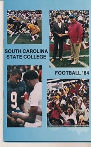 SOUTH CAROLINA STATE COLLEGE 1984 FOOTBALL MEDIA GUIDE (FAIR/GOOD COND) - Picture 1 of 2