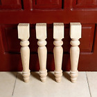 Farmhouse Table Legs, Legs for Furniture Set of 4 Unfinished Wood Furniture | Di