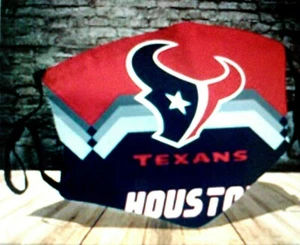 Texans NFL wiederverwendbare Gesichtsmaske mit 3 Filtern. Neu in (versiegelter Packung) - Bild 1 von 2