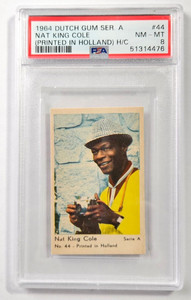 1964 Dutch Gum Series A #44 NAT KING COLE PSA 8 NM-MT (B)