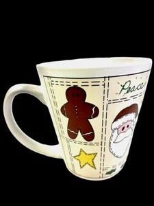 Christmas  Ceramic Tapered Mug Santa Gingerbread Man Xmas Tree & Stocking - Picture 1 of 10