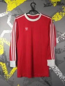 Adidas X Erima Vintage Long Sleeve Jersey Football Shirt Red Men Size M ig93 - Picture 1 of 12