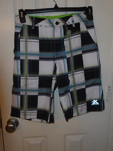 Boys ZeroXposur Swim Trunks Shorts Size L (14-16) Checks Waist 30" NWOT - Picture 1 of 3