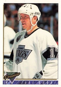 Jari Kurri 1993 Topps Premier #206 Los Angeles Kings