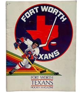 VTG Fort Worth Texans 1977-1978 Season Texas Ice Hockey CHL Souvenir Program - Picture 1 of 15
