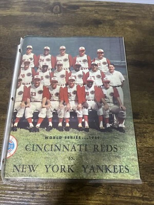1961 Cincinnati Reds World Series Program vs Yankees - PERFECT CONDITION - Image 1 of 2