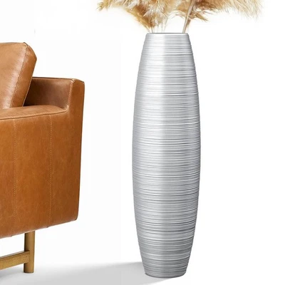 Jarrón de piso alto, 27,5 pulgadas (70 cm, 2,3 pies) de alto jarrones resistentes, de lujo, textura... Foto 1 de 4