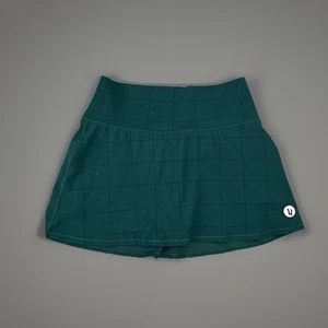 Vuori Green Grid Athletic Skirt Built-In Shorts Size S - Picture 1 of 7
