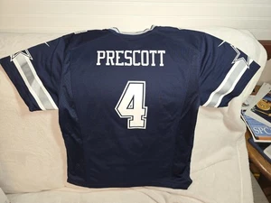 Camiseta deportiva Nike NFL on field Dallas Cowboys Dak Prescott juvenil XL 18/20 azul marino - Imagen 1 de 8