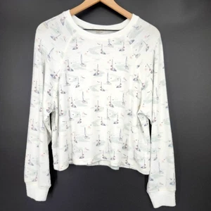 Z Supply Womens Sailboat AOP Print Top Size M Multi-Colored Nautical Coastal - Picture 1 of 9