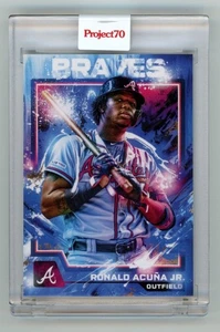 2021 Topps Project 70 Card #587 - 2004 Ronald Acuna Jr by Mikael B PR /1639 - Picture 1 of 2