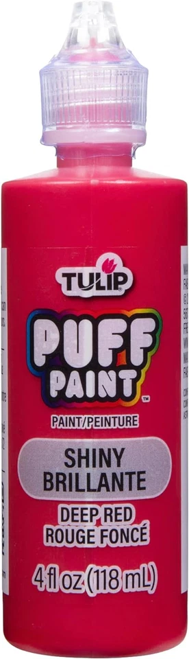 Tulip 41402 Dimensional Fabric Paint 4oz Slick Deep Red