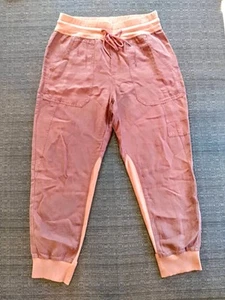 Anthropologie Womens The Nomad Brown Linen Jogger Pants Size Medium Bohemian - Bild 1 von 11