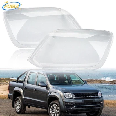 1 par de cubiertas de carcasa de lente de lámpara de faro para Volkswagen Amarok Ute 2H 2010~2022 Foto 1 de 4