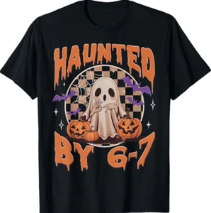 Haunted by 67 - Divertido Fantasma y Calabaza Halloween Disfraz Camiseta - Imagen 1 de 8