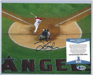 WSC ~Tim "King Fish" Salmon~ Signed Angels HOF Baseball 8x10 Photo (Beckett COA) - Picture 1 of 4