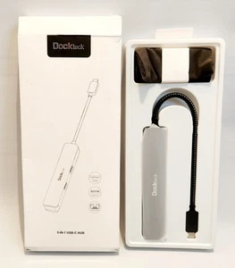 HUB USB C, Adaptador Multipuerto Dockteck USB-C 5 en 1 con HDMI - Plug And Play - Imagen 1 de 6