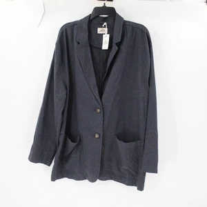 NWT Marine Layer Flora Hemp Blazer womens XL Single Breasted Two Button Jacket - Picture 1 of 12