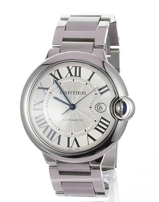 COMO NUEVO GLOBO CARTIER AZUL W69012Z4 42 MM NÚMEROS ROMANOS AUTOMÁTICOS - REPARADO Foto 1 de 4