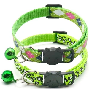 Breakaway Cat Collar with Bell, Soft Nylon Kitten Collar for Kitty Puppy Smal... - Picture 1 of 7