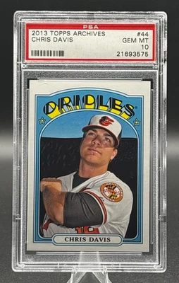 2013 Topps Archives Chris Davis PSA 10 - Image 1 of 2