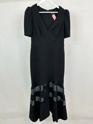 XSCAPE Maxi Dress Gown Size 12 Black Women Mermaid Stretch Holiday Gala - Image 1 of 4