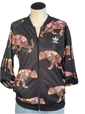 Adidas Originals Leopard Track Jacket Streetwear “Live On The Wild Side” L Lg - Image 1 of 4