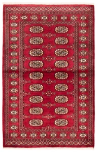 Traditional Hand Knotted Oriental Area Rug 3'1" x 4'11" Wool Carpet - Picture 1 of 9