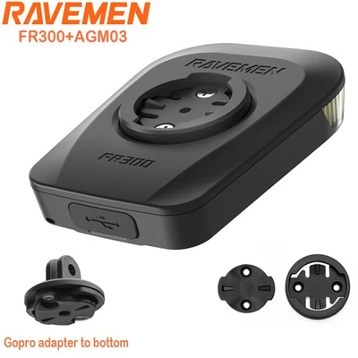 RAVEMEN FR300 Für Garmin Wahoo GPS Licht AGM03 Gorpro Adapter Für Fahrrad Front - Bild 1 von 4
