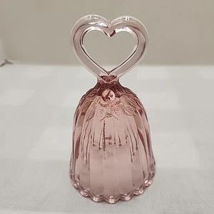 FENTON PINK GLASS BELL - Picture 1 of 5