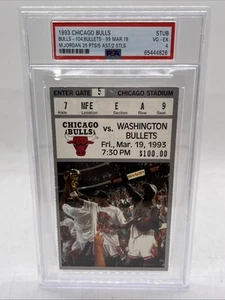 Billet de match Michael Jordan LaBradford Smith 19 mars 1993 PSA 4 Chicago Bulls - Photo 1/2