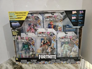 NEW Fortnite Party Pack 5 Figures Bonus Virtual Items Included! Great Value ! - Picture 1 of 11