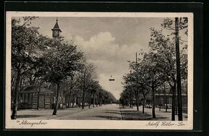 Altengrabow, Strasse mit Pavillongebäude, Ansichtskarte - Picture 1 of 2