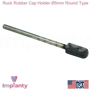 Ruck Rubber Cap Holder Ø5mm Round Type with Washable Stainless Steel Shaft - Imagen 1 de 4
