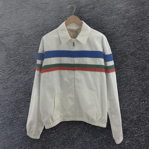 GUCCI Giacca 48 Cotone Wht 623938 Uomo Autentica #ED ZGA