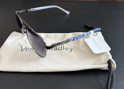 Gafas de sol polarizadas Vera Bradley Alexandria en medallón gota de lluvia nuevas con etiquetas Foto 1 de 3