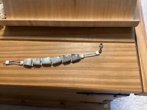 Armband Vintage Mondstein Goa Hippie Boho Silber 925 - Bild 1 von 3