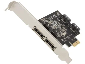 StarTech.com PEXESAT322I PCI-Express x1 Low Profile Ready SATA III (6.0Gb/s) 2 I - Picture 1 of 7