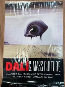 HUGE SALVADOR DALI - THE EYE - DALI & MASS CULTURE POSTER - 2004 / 2005 - 24X36 - Picture 1 of 2
