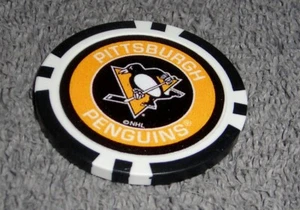 NHL PITTSBURGH PENGUINS SOUVENIR COLLECTIBLE POKER CHIP GOLF BALL MARKER - Picture 1 of 1