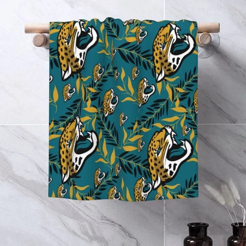 Jacksonville Jaguars Face Wash Cloth Print Towel Sheet Strong Water Absorption Cover