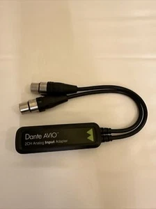 Audinate Dante AVIO 2-Channel Analog Input Adapter for Dante Audio Network