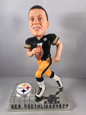 Pittsburgh Steelers Ben Roethlisberger 2004 Rookie of the Year Bobble Head Cover