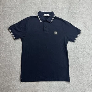 STONE ISLAND Herren Poloshirt Gr. M Polohemd Polo Logo Classic 7813 Blau - Bild 1 von 10