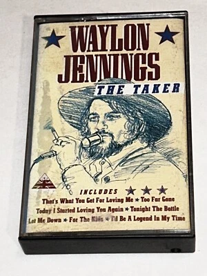 Waylon Jennings The Taker Country Music Album Cassette 1J21 - Image 1 of 4