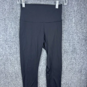 Lululemon Yogahose Damen Größe 4 schwarz solide Yoga Activewear - Bild 1 von 11
