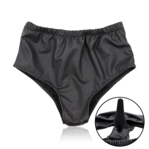 Wearable Underwear Shorts Brief Panty Thong with Silicone Anal Butt Plug - Picture 1 of 8