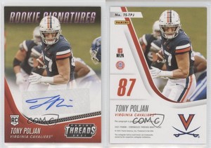 2021 Chronicles Draft Picks Threads Rookie Signatures Pink Tony Poljan Auto