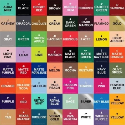 Siser NEW EasyWeed HTV Iron on for T-Shirts 15" x 12" - Message Your Colors!